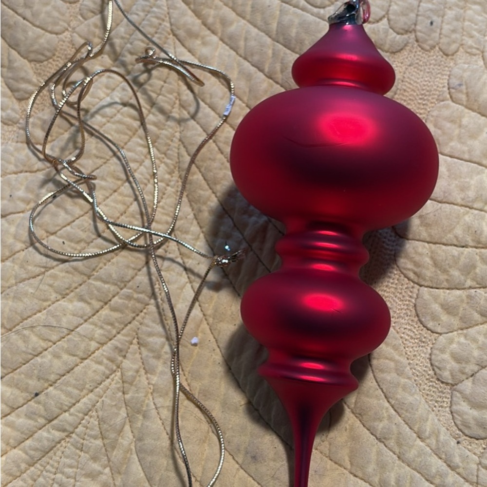 Department 56 Matte Red Mercury Glass Holiday Ornament